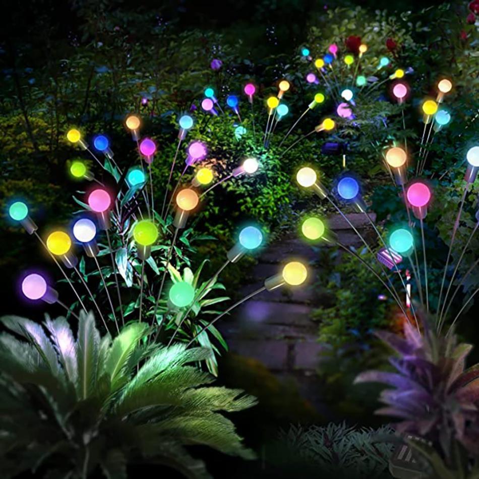 LED Solar Lamp Garden Decoration Fireworks Lamp 6LED/10LED Firefly Outdoor IP65 Waterproof Lamp Christmas Garden Decoration