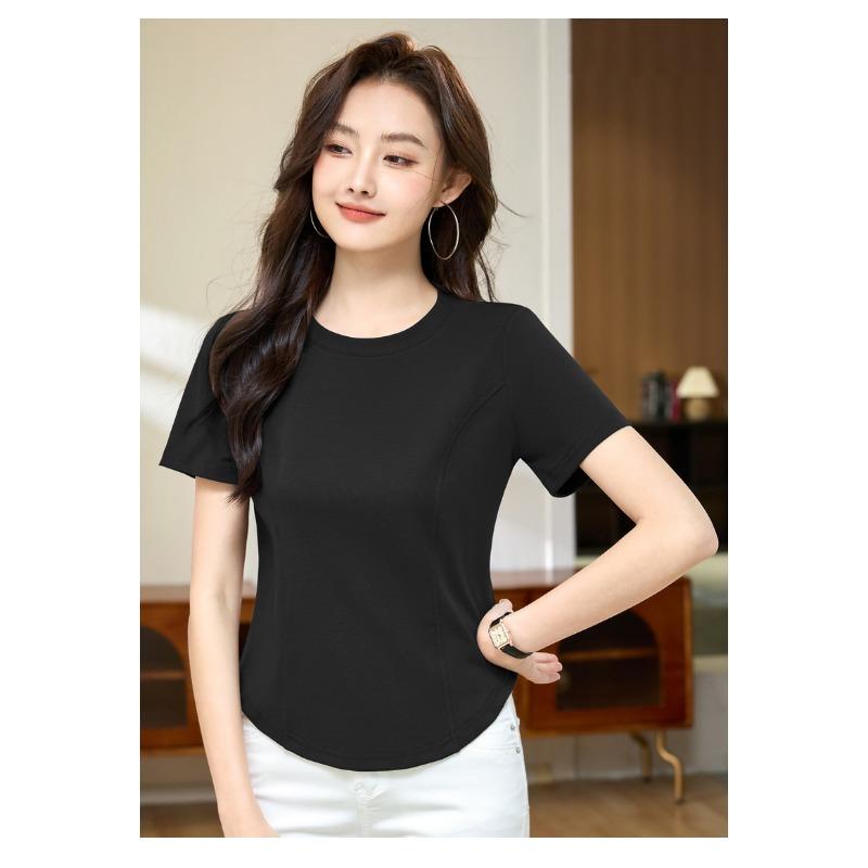 Summer Women's Slim and Thin Short-sleeved Casual Versatile Inner T-shirt