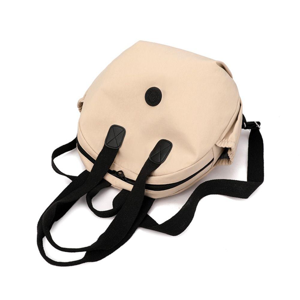 Korean Style Round Shape Shoulder Bag Large Capacity Fitness Bag Swimming Nylon Backpack Girls