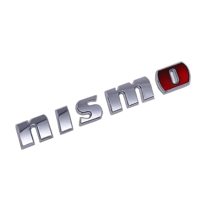 AOW4  ABS Car Rear for Nissan NISMO VVEL DIG Badge Qashqai Elgrand Leaf Juke Patrol Note Trunk Fender Side Letter Sticker Accessories