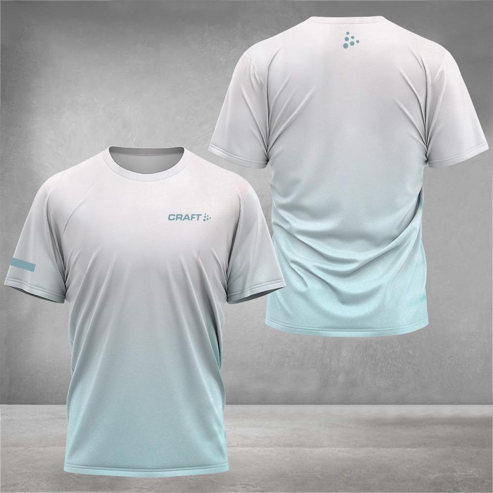 Letní pánské módní ležérní tričko s kulatým výstřihem a potiskem tie dye, 3D potisk, nové rychleschnoucí krátkorukávé tričko na badminton a tenis