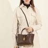 New Top Layer Vegetable Tanned Cowhide Tote Bag Niche Fashion Commuter Handbag Women's Crossbody Bag