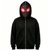 Women's Halloween Graphic Print Zip Up Hoodie Casual Long Sleeve Sweatshirt for Parties and Everyday Wear