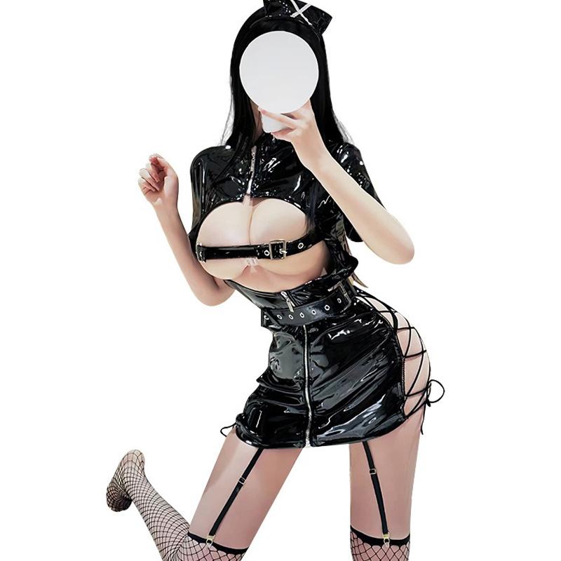 Mini Skirt Nurse Uniform Cosplay Sexy Costume Women Role Playing Uniform Porn Oufit Suit Open File Free Temptation Pajamas 18+