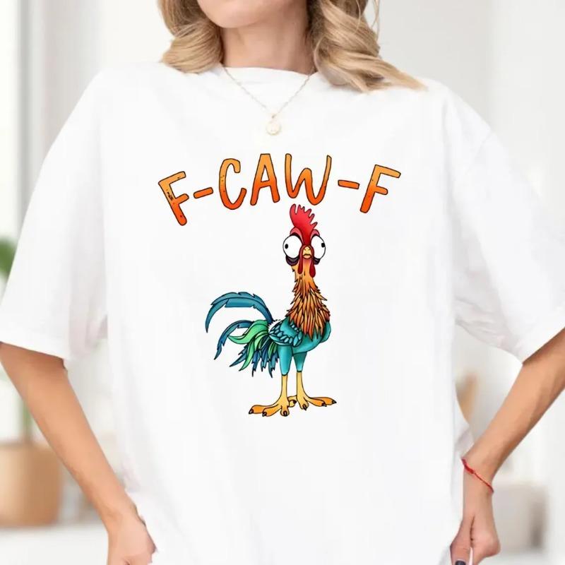 Funny F-Caw-F Shirt, Rooster Meme Shirt, Sassy Bird Lover Shirt, Moonlit Raven Shirt, Black Bird Shirt, Chicken Meme Shirt