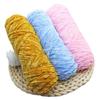Chenille Gold Velvet Chunky Yarn Kit for Hats, Scarves, Sweaters, Dolls, and DIY Knitting