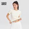 BENLAI Women's Color-Block Round Neck Slim-Fit Sport T-Shirt