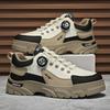 Fashion Autumn Men's Low-top Rotating Buckle Works Shoes Platform Casual Sneakers Fashion Brand Elastic Running Sports Shoes Zapatillas
