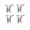 20ml Vodka Tequila Brandy Spirits Cups 4pcs Set Chinese Style Vintage Wine Glass Transparent Liquor Goblet Household Baijiu Cup