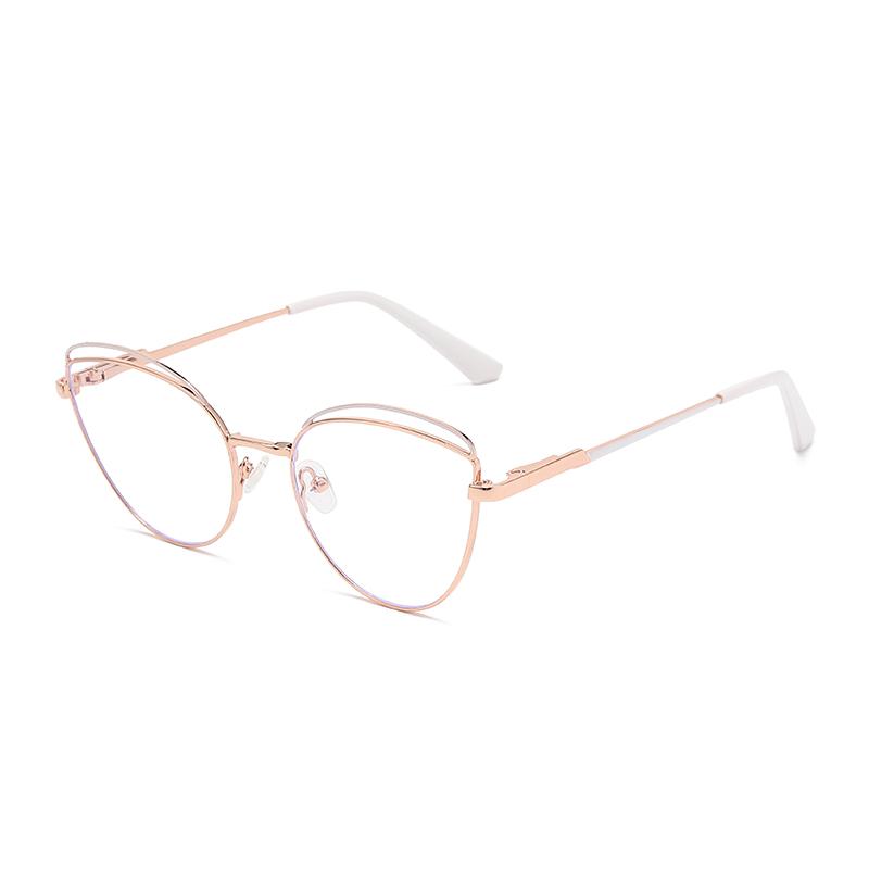 Anti-Blue Light Rays Eyeglasses Frame Women Cat Eye Glasses Brand Designer Clear Lens Computer Optical Eyewear