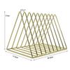 File Holder Organizer Triangle Record Album Holder Magazine Wire Rack Desk Storage Decor for Home