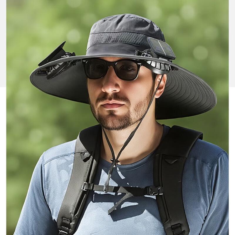 Junbie Solar Powered Dual Fan Hat