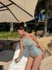 2025 Stylish Women's Sexy One-Piece Swimsuit: Pure, Desirable Style, Slimming, Tummy-Concealing, Perfect for Beach and Hot Springs