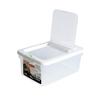 Sanko Plastic Rice 5kg with Measuring White Japanese-made Bin/Container, Capacity, Cup,
