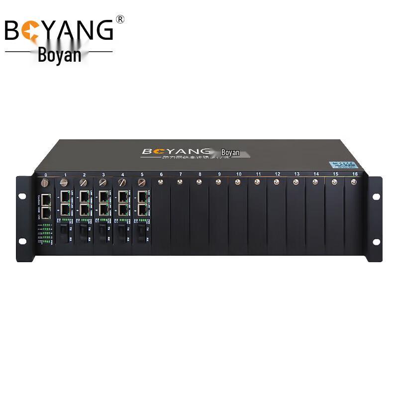 

Boyang BY-17 2U Fiber Optic Chassis 2U Chassis, 17 Slots