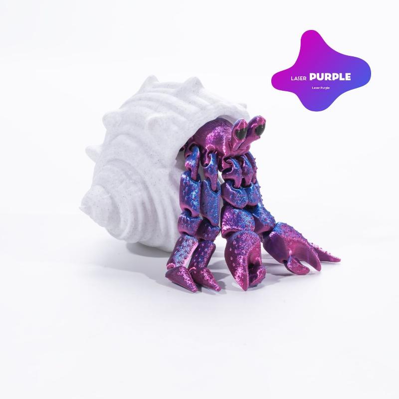

1pc Articulated Hermit Crab 3D Printed Model Movable Joints Cool Desktop Creative Ornament Fun Home Room Decoration фиолетовый
