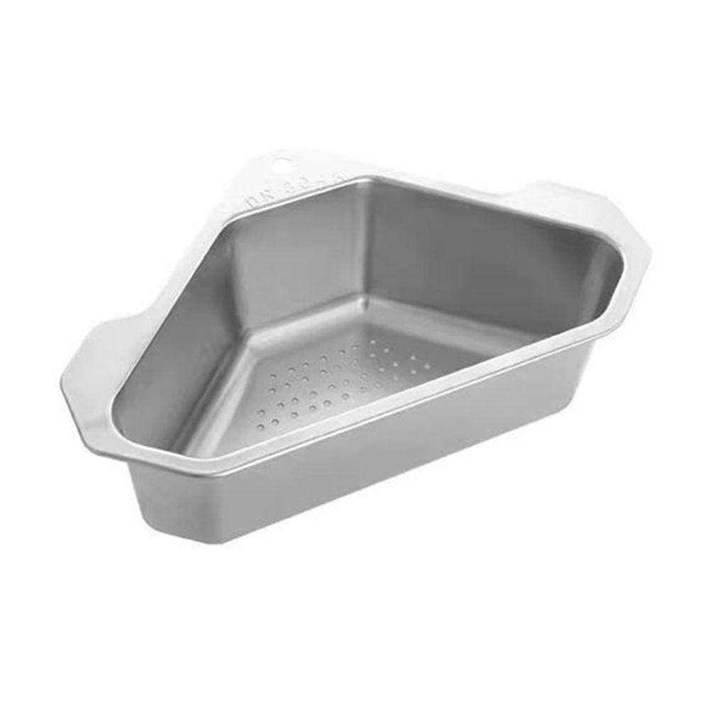 Triangle Shape Kitchen Sink Filter Corner Strainer Design Dual Function Triangle  Bathroom Storage