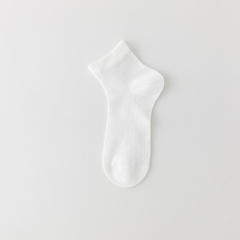 Women's Ultra-Thin Mulberry Silk Ankle Socks - Breathable, Mesh, Ballet Style, Summer Mid-Calf Length