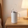 Isolierter Stillbecher | Auslaufsicheres Design, Edelstahl-Fütterer mit Deckel, für den Nachttisch