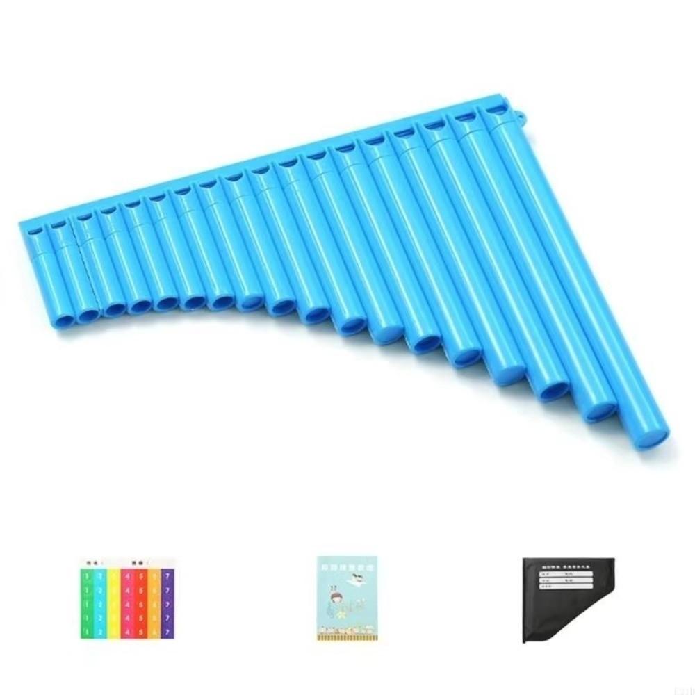 18 Pipes Pan Flute Portable Wind Instrument Beginner Friendly C Scale Panpipe Practice Instrument