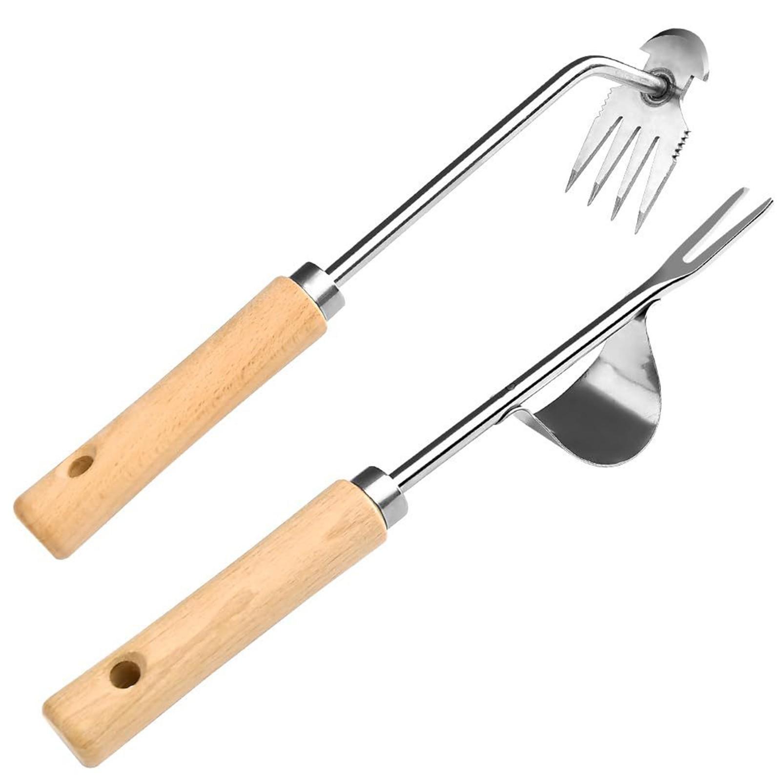 

2 Pack Stainless Steel Weeder Puller Tool,Patio Crack Weeder For Cracks,Pavers,Driveways,Moss Removal,Crevice Weeding Digger Tool One Size