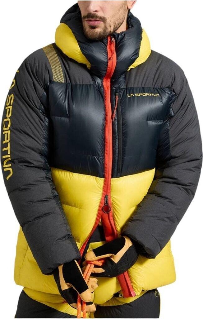 Jacket La Sportiva Olympus Tech Down Parka Black-yellow K00Y00