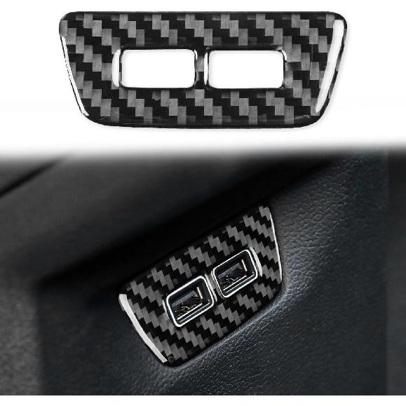 Real Carbon Fiber Car Interior Door Bowl Cover Trim Stickers Compatible with Volkswagen VW Golf 8 8.5 MK8 GTI 2021 2022 2023 Auto Accessories Decals