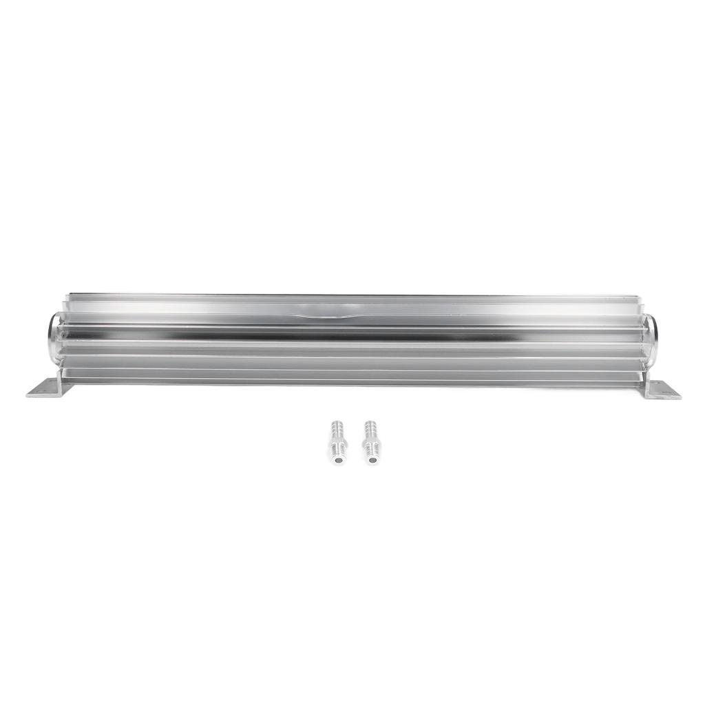 18in Transmission Dual Pass Cooler Finned Aluminum Anodized Universal for Most Cars Trucks