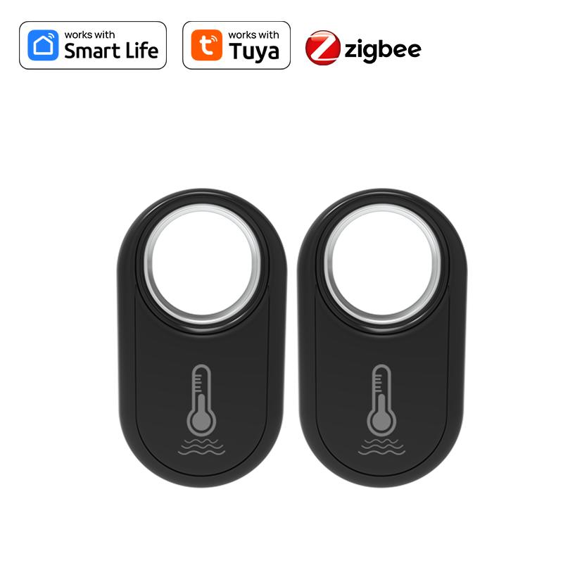 Tuya Zigbee Hanging Temperature Humidity Sensor Smart Life Precise Thermometer Detector Alexa Google Home Voice Control