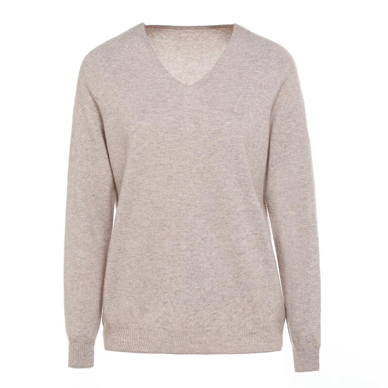 G·TENNA Women's V-Neck Cashmere Pullover