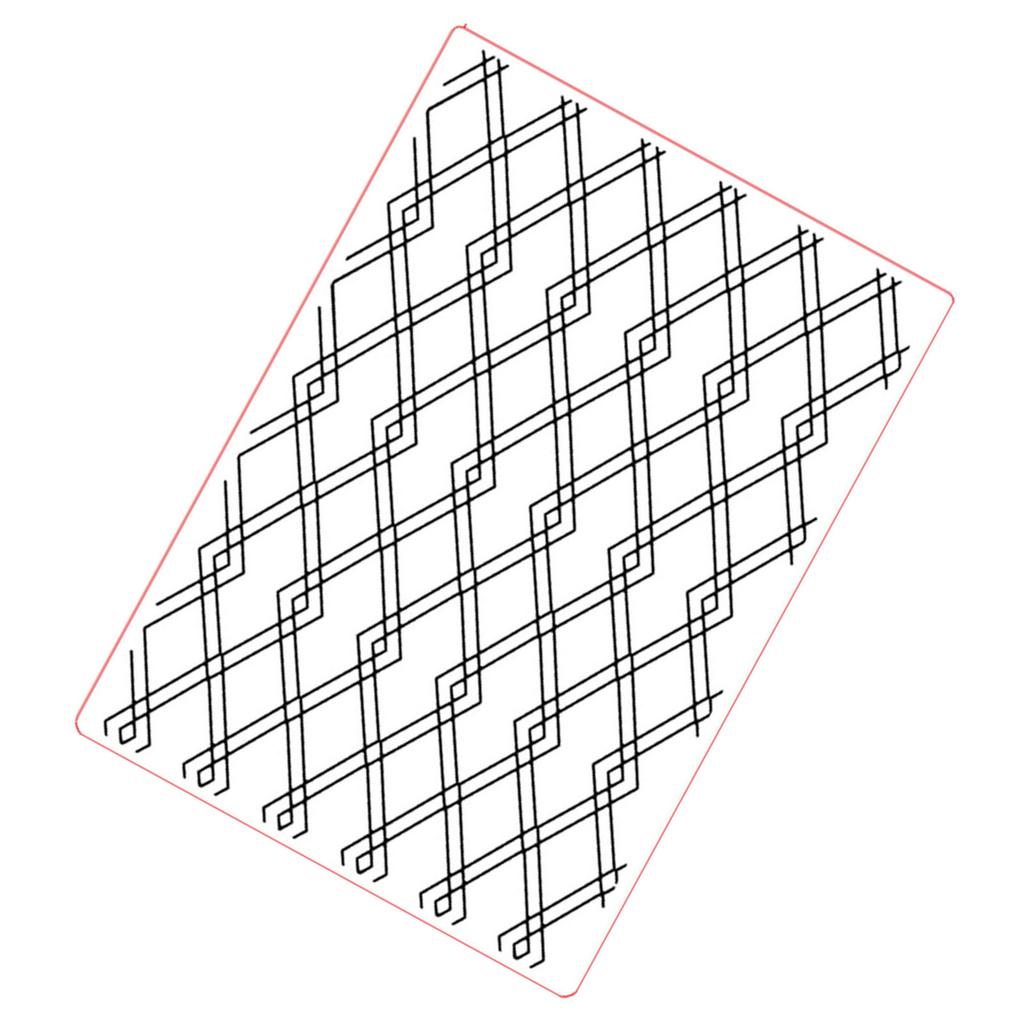 Plastic Craft Template Grid Background Embossing Folder Embossing Stencil For Card Making