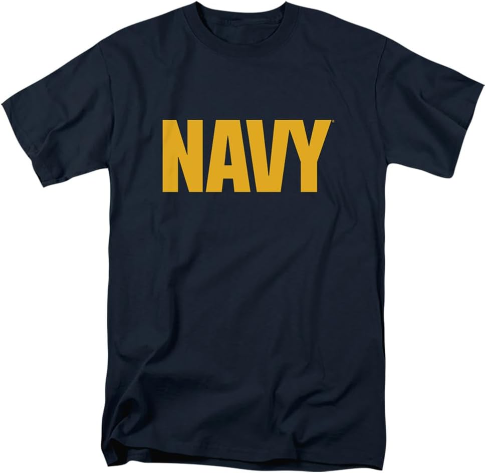Popfunk Us Navy Logo Unisex Adult T-Shirt Navy S разноцветный