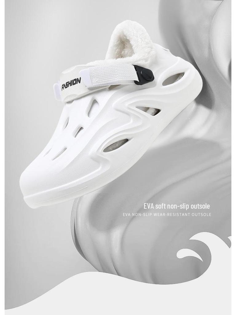 New EVA Non-Slip Lightweight Velvet Cotton Shoes for Men & Women - All-Season Outdoor Wear