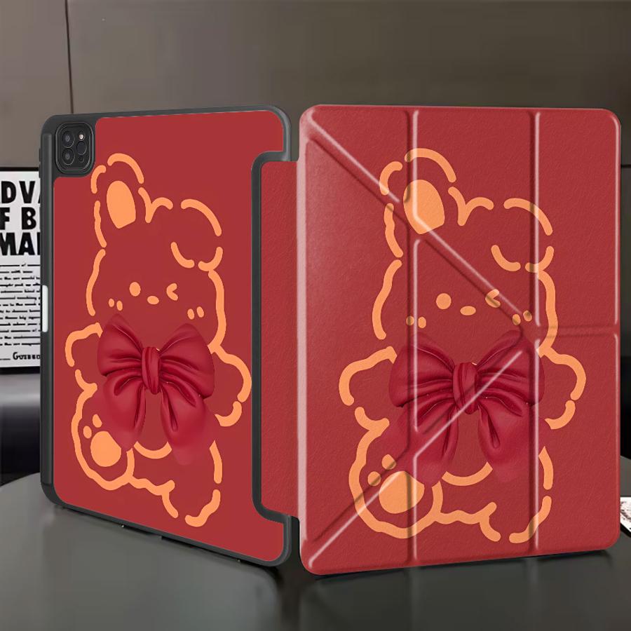 

Чехол-подставка для планшета iPad Pro 11-го 10-го 9-го 8-го 7-го 12,9 дюйма Mini 6 7 Pro 2025 Air 4 5 M3 M2 1 2 M4 11 дюймов Красная линия iPad Mini 6 8.3