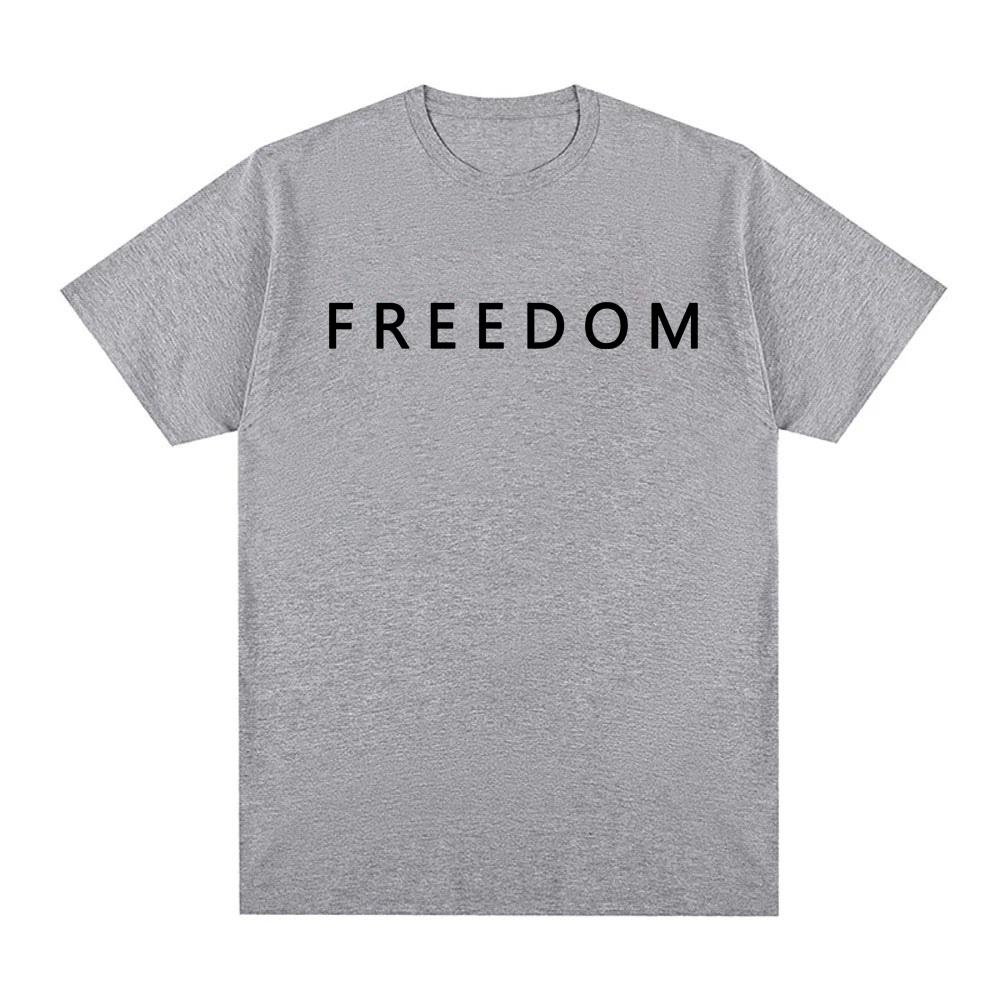 Freedom Charlie Kirk T-shirt High Quality 100%Cotton Loose Female/Male Tshirts Streetwear America American Fashion T Shirts