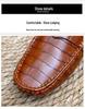 Men's Large Leather Slip-on Loafers: Spring Driving Casual Shoes
