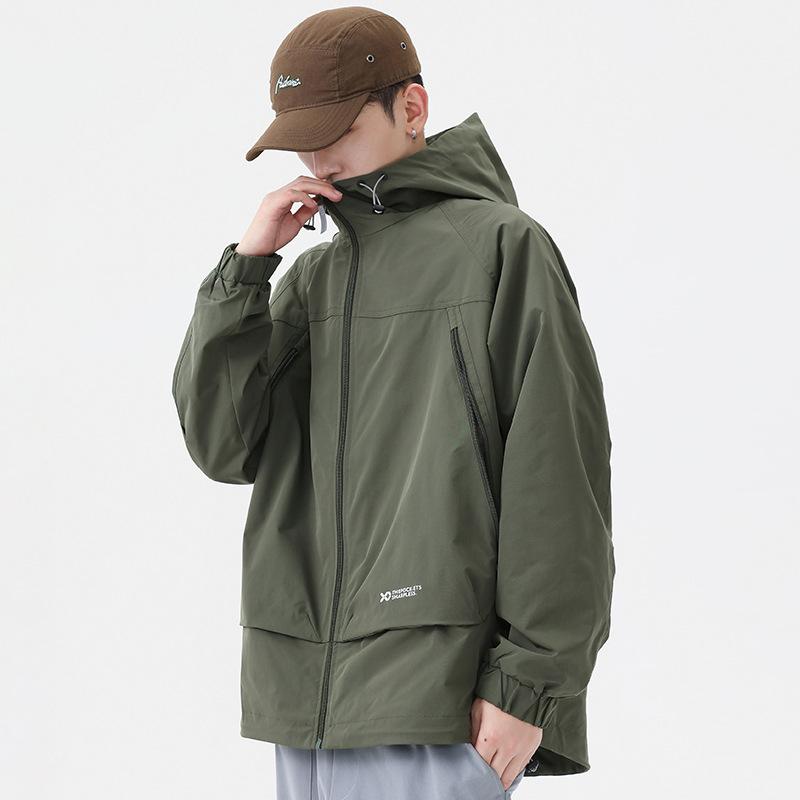 Черная куртка мужская свободная большого размера американская ретро-куртка — фото 5