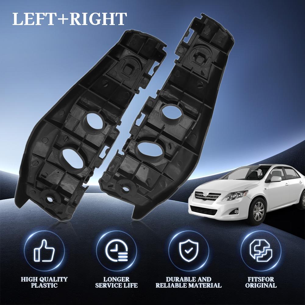 Pair Car Front Bumper Bracket Retainer Beam Mount Support  For Toyota Corolla 2009-2010 Accessories TO1042110