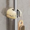 Perforation-free Mop Clip Hook Bathroom Wall Hanging Strong Adhesive Bathroom Mop Clip Broom Fixed Clip Hanger