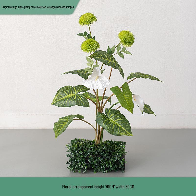 Greenery and Floral Art Installation for Open Spaces and Window Displays