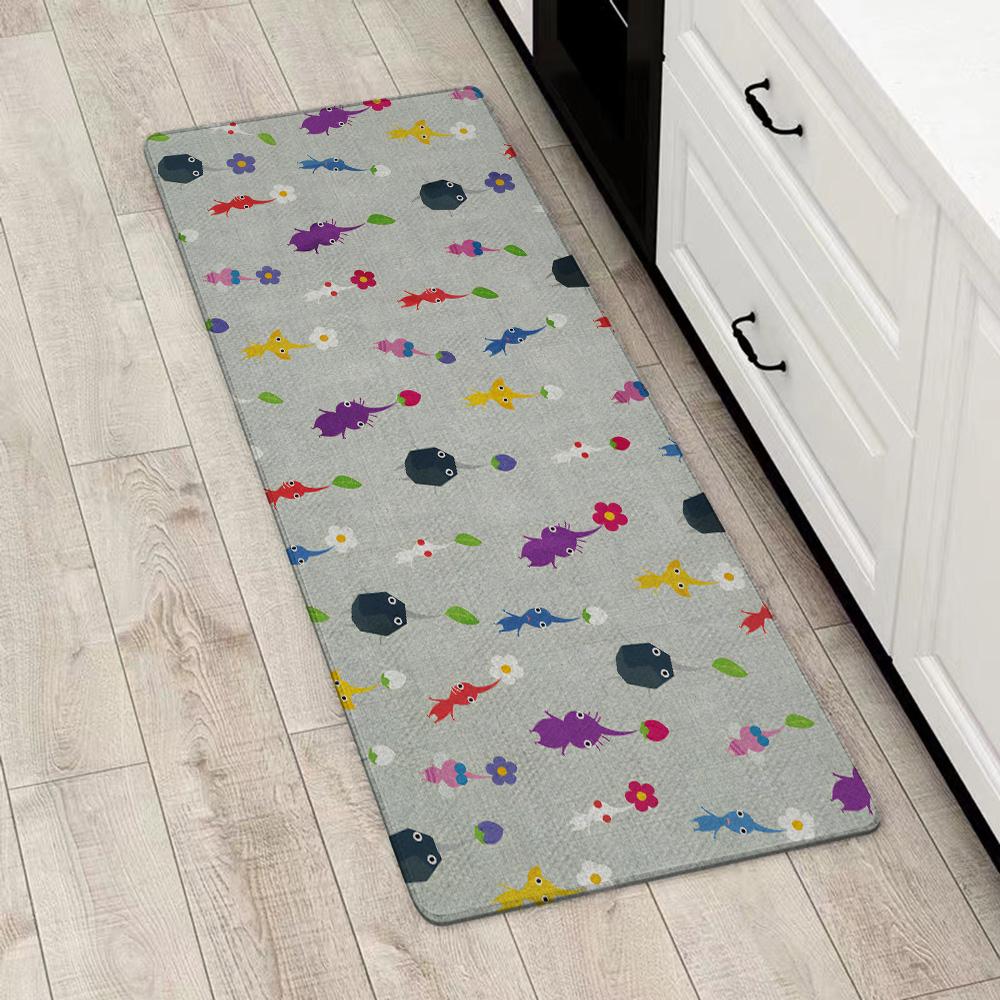 Entrance Front Door Doormat Cartoon PikminS Non-slip Kitchen Rug Living Room Rugs Balcony Bathroom Foot Mat Floor Mats Carpet