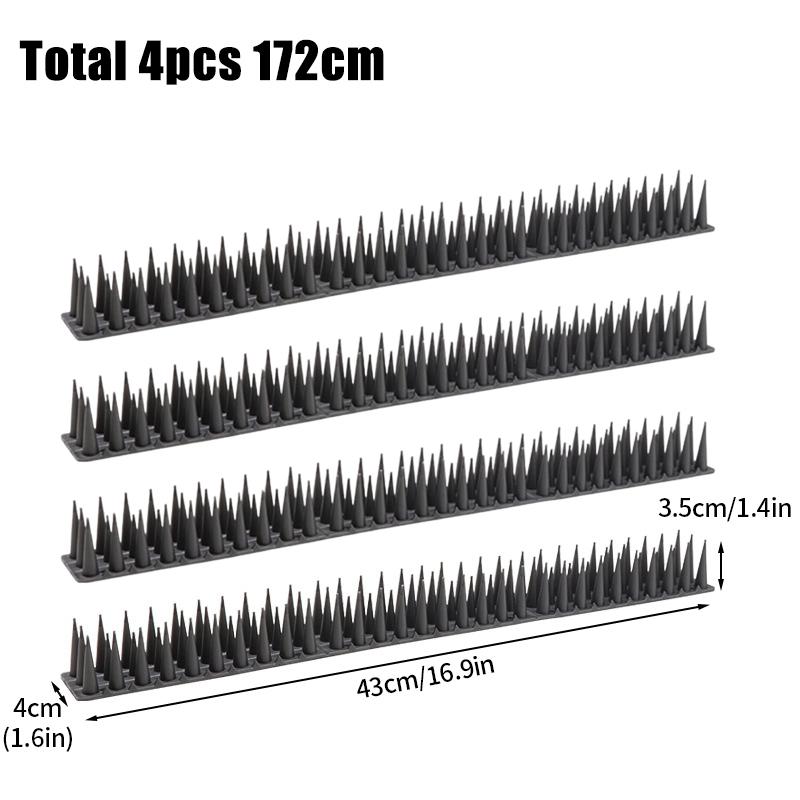 43Cm-430Cm Plastic Anti Bird Pigeon Spikes Stainless Steel Bird Repeller Detachable Anti Climb Fence Wall Spike For Repeller