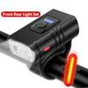 MTB Bike Front Rear Light Set Rechargeable Power Display Headlights Easy To Install Bicycle Warning Taillights for Riding Safety