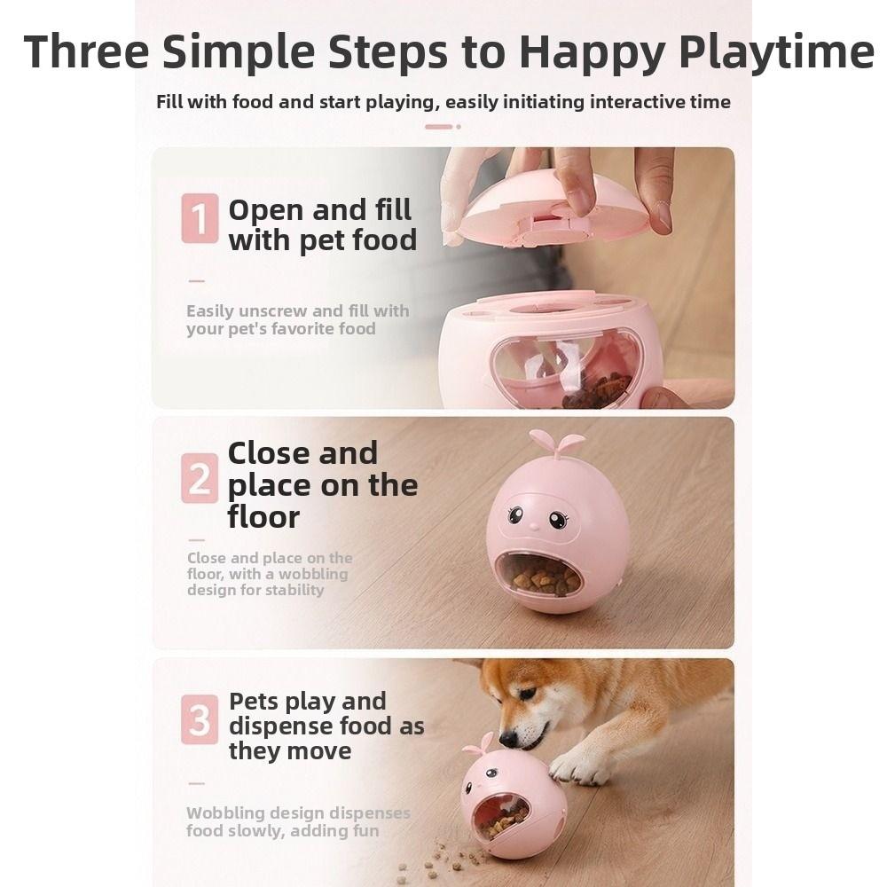 Stimulation Toy Pet Treat Dispenser Cartoon Interactive Feeding Toy Pet Enrichmen