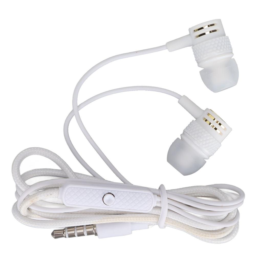 JY‑075 3.5mm Plug Headphones Noise Isolation Wired Earbuds with Mic and Call Controller for Exercise