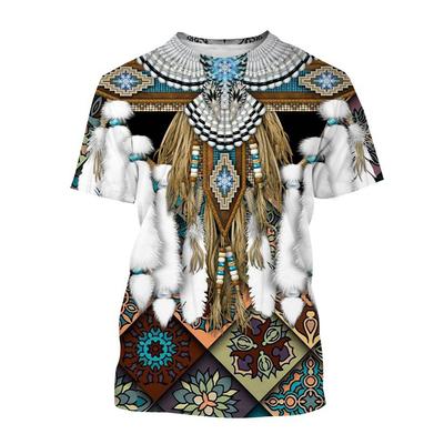 T-shirt indiane Stile etnico Stampa 3D Streetwear Uomo Donna Moda casual Oversize Manica corta T-shirt Magliette Bambino Top Abbigliamento