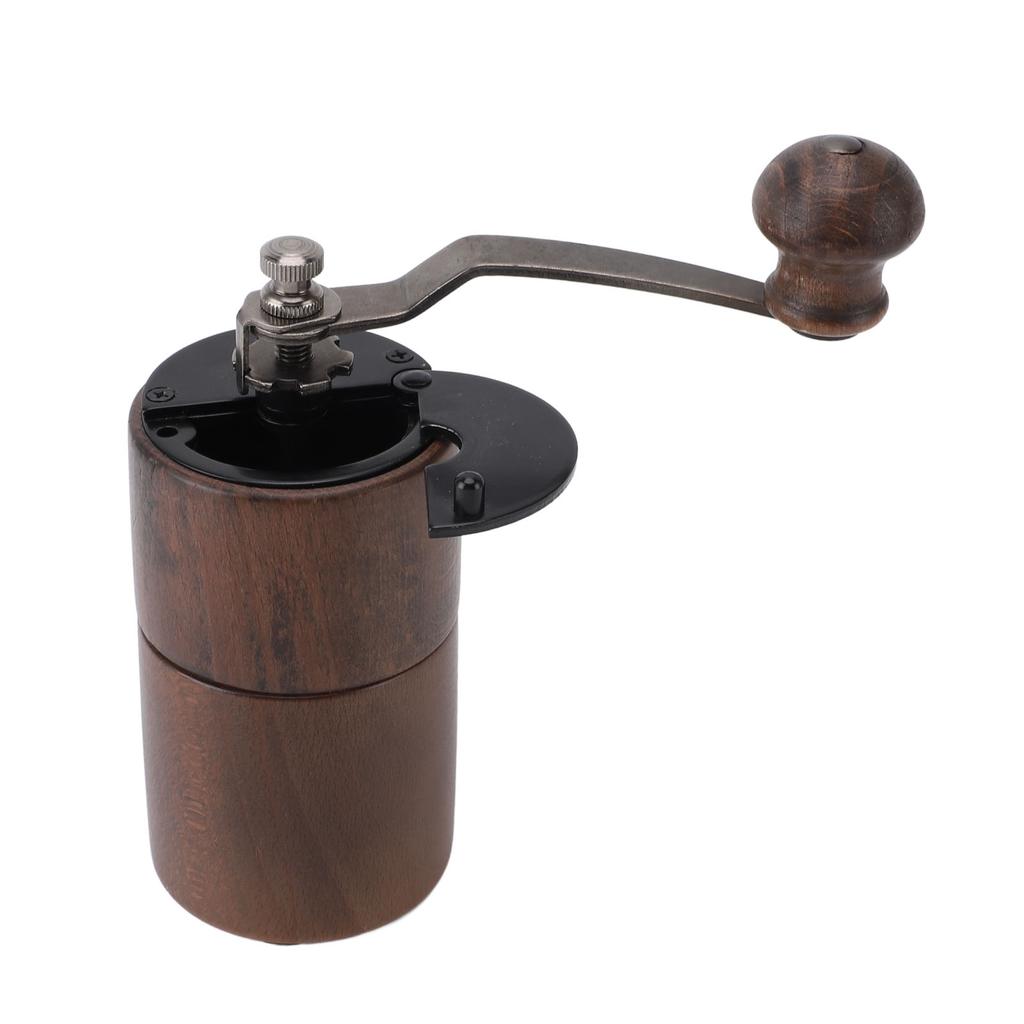 Manual Coffee Grinder Walnut Wood Portable Hand Coffee Bean Mill with Handle for Home Drip Coffee