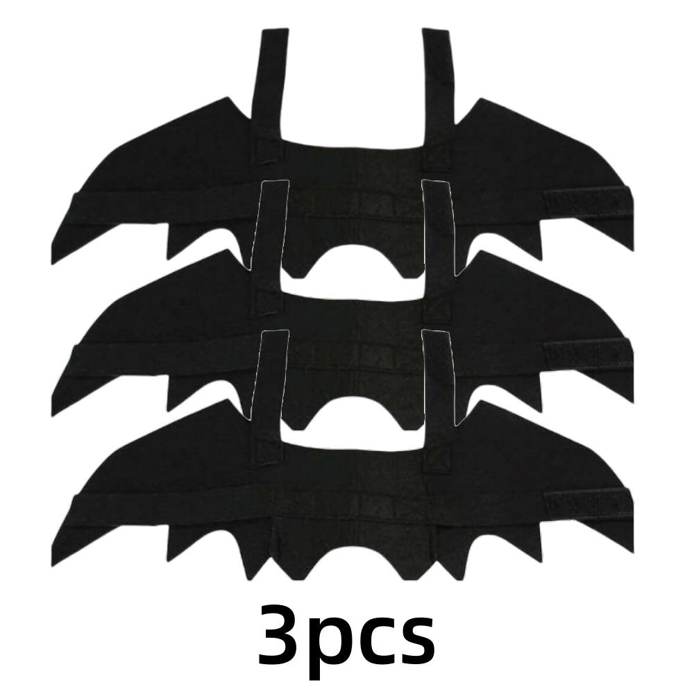 1/3 szt. Regulowany Kostium Czarnego Kota ze Skrzydłami Nietoperza Akcesorium Halloweenowe dla Zwierząt Domowych Kotów i Małych Psów Festiwalowa Zabawa Przebraniowa Cosplay Akcesoria