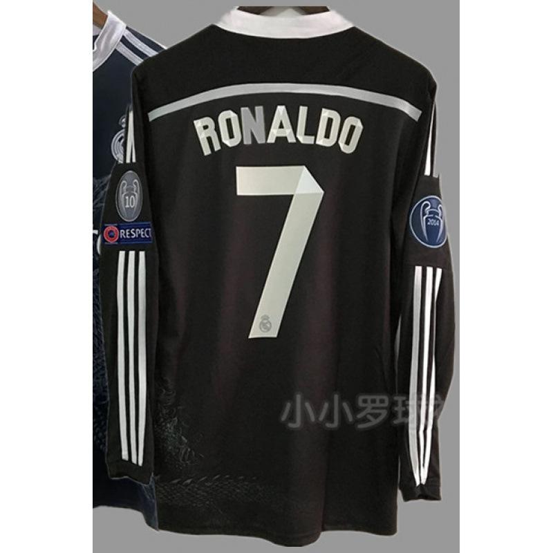 Vintage Jerseys, Soccer Uniforms, AC Ronaldo, Ronaldinho, Zidane, Long-sleeved Sportswear, National Team Uniforms