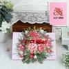 3D Pop Up Greeting Card with Floral Hummingbird Butterfly Popup Card Blank Note Birthday Mother's Day Anniversary All Occasions